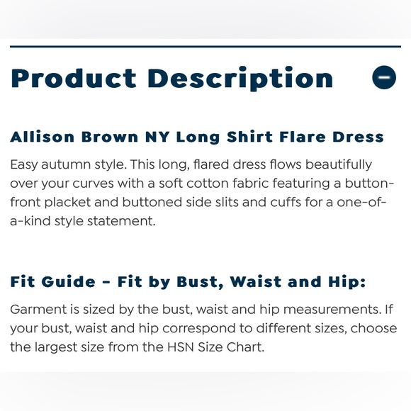 NWT Allison Brown NY Long Shirt Flare Dress - 884-525 size 1X COLOR ABSTRACT - Picture 4 of 8